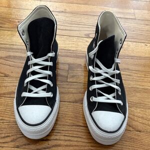 Converse Chuck Taylor All Star Lift Hi — Black/White (Women's 7.5)